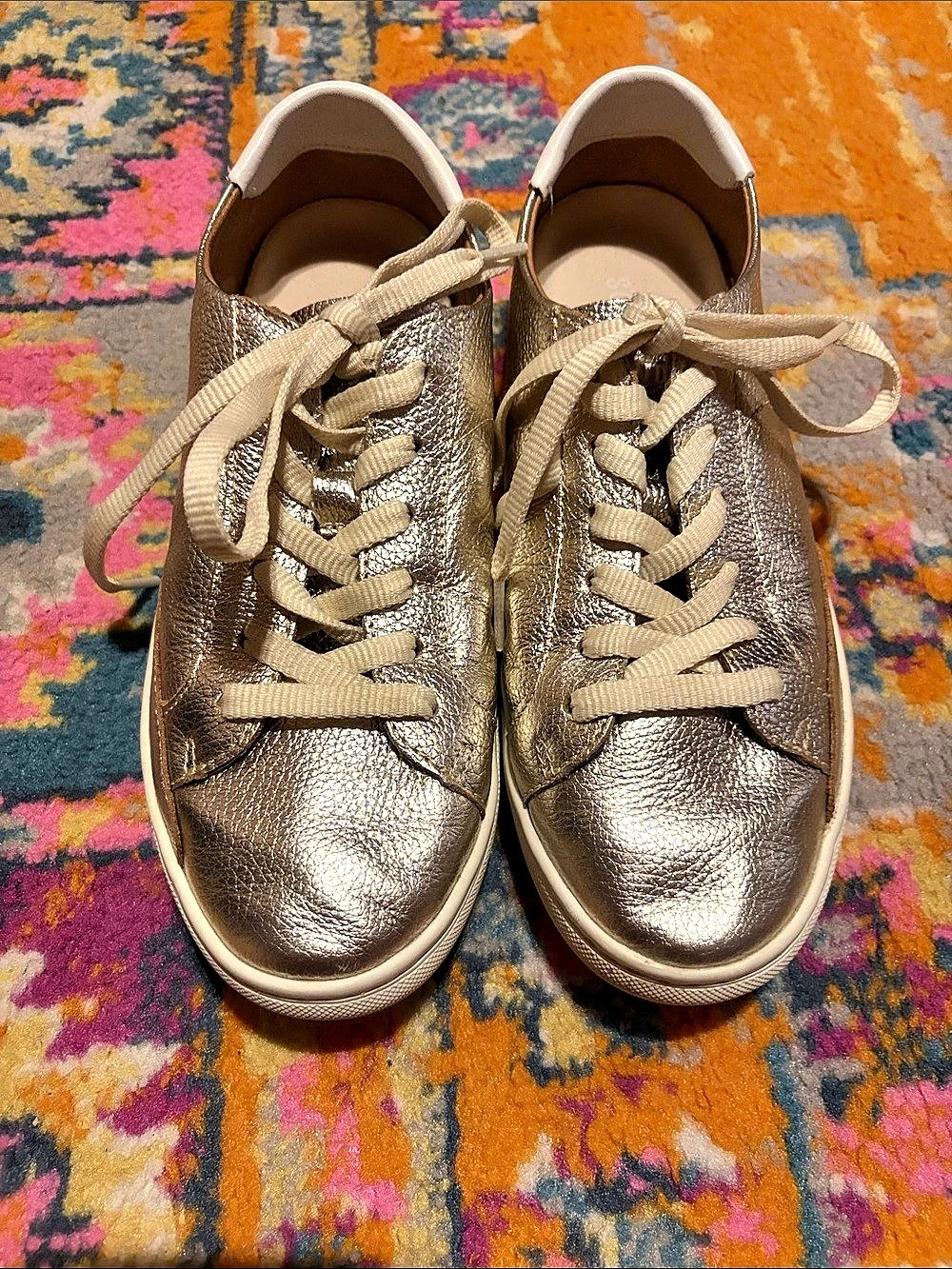 Soludos Ibiza Classic Sneaker Metallic Leather Sneakers